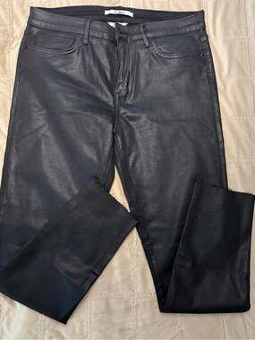 Sam Edelman The Kitten Mid Rise Skinny Ankle Coated Jeans Black Size 31 - 045